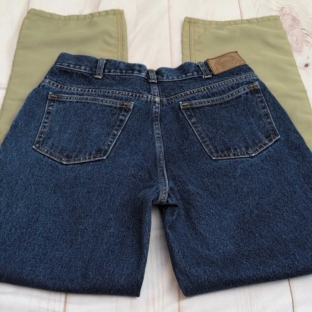 Cabelas Mens Work Wear Brush Guard Hunting Denim Jeans size 34x34